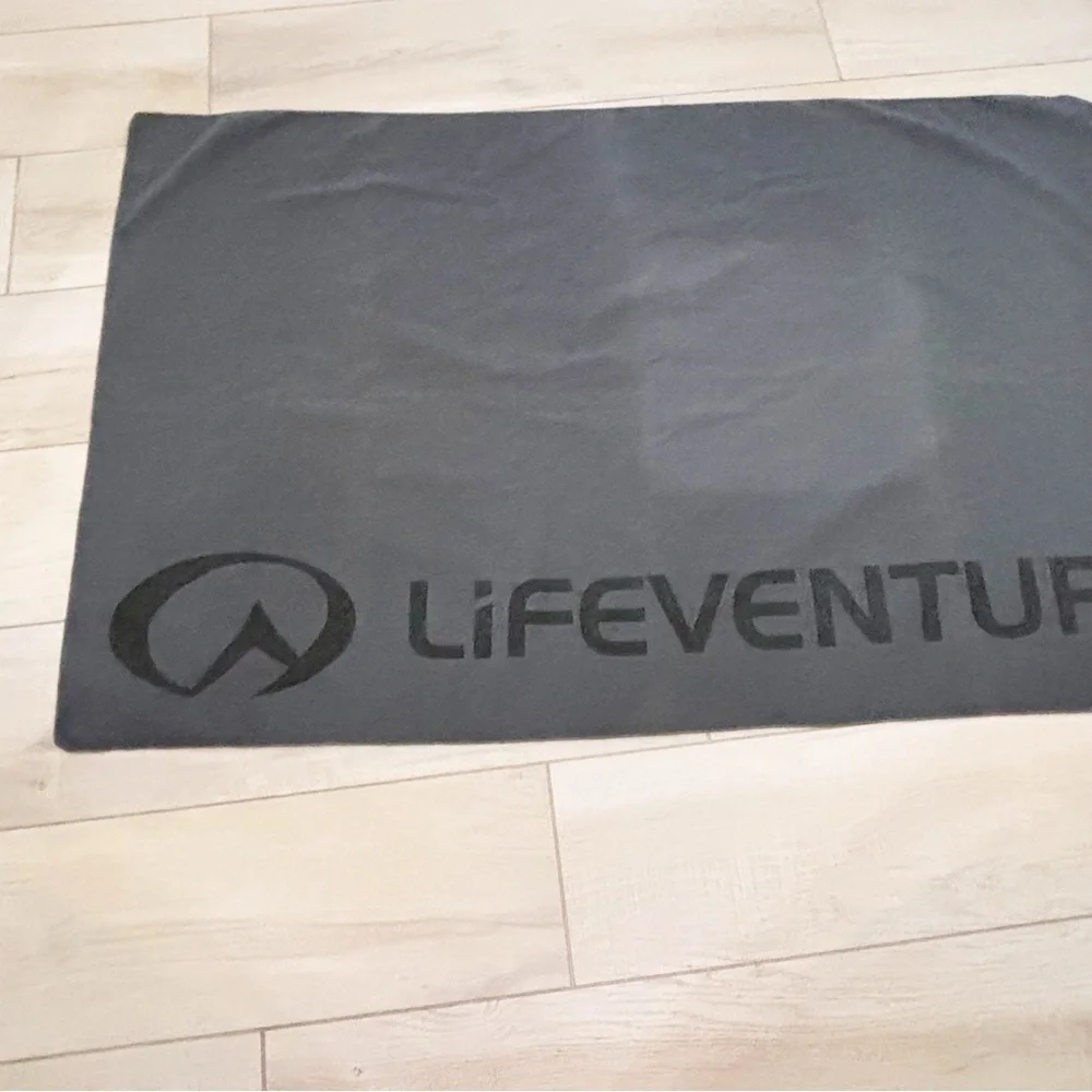 LIFEVENTURE Gray Soft Microfiber Travel Towel Lightweight Quick Dry 48” X 30”